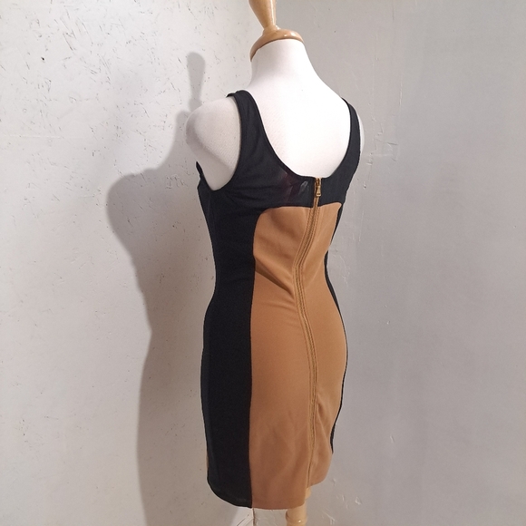 Forever 21 | Tan & black block color womens mini dress - Picture 5 of 9